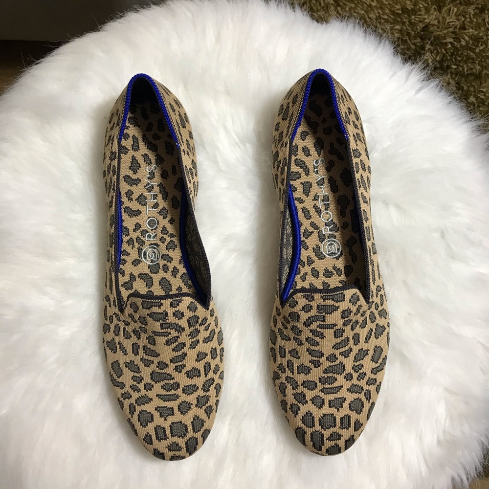 SOLD Rothy’s Leopard print Shoes Round Toe New 11W - Picture 5 of 8